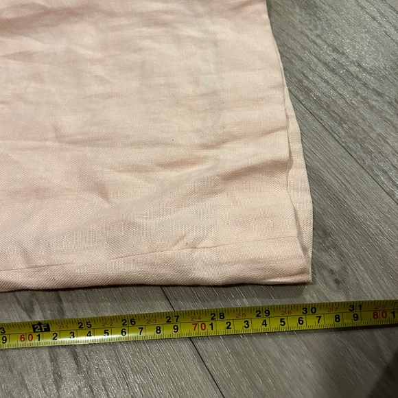 Lauren By Ralph Lauren Rose Blush Wide Leg Linen Pants Women’s size 10 - Picture 7 of 9